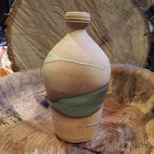 Rodolfo Drip Glaze Pottery Vase Signed